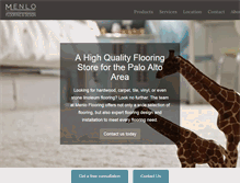 Tablet Screenshot of menloflooring.com